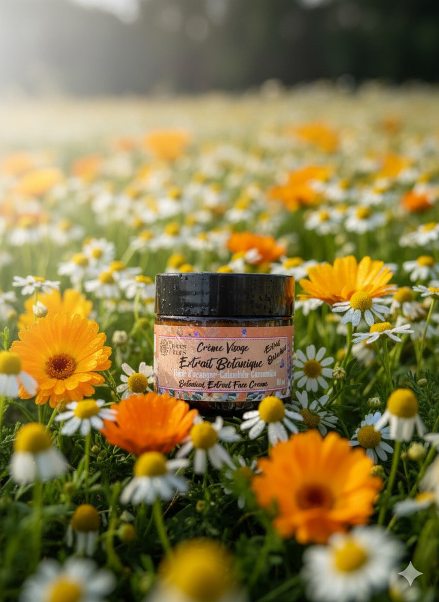 Crème Visage Extrait Botanique – Hydratante & Anti-Âge