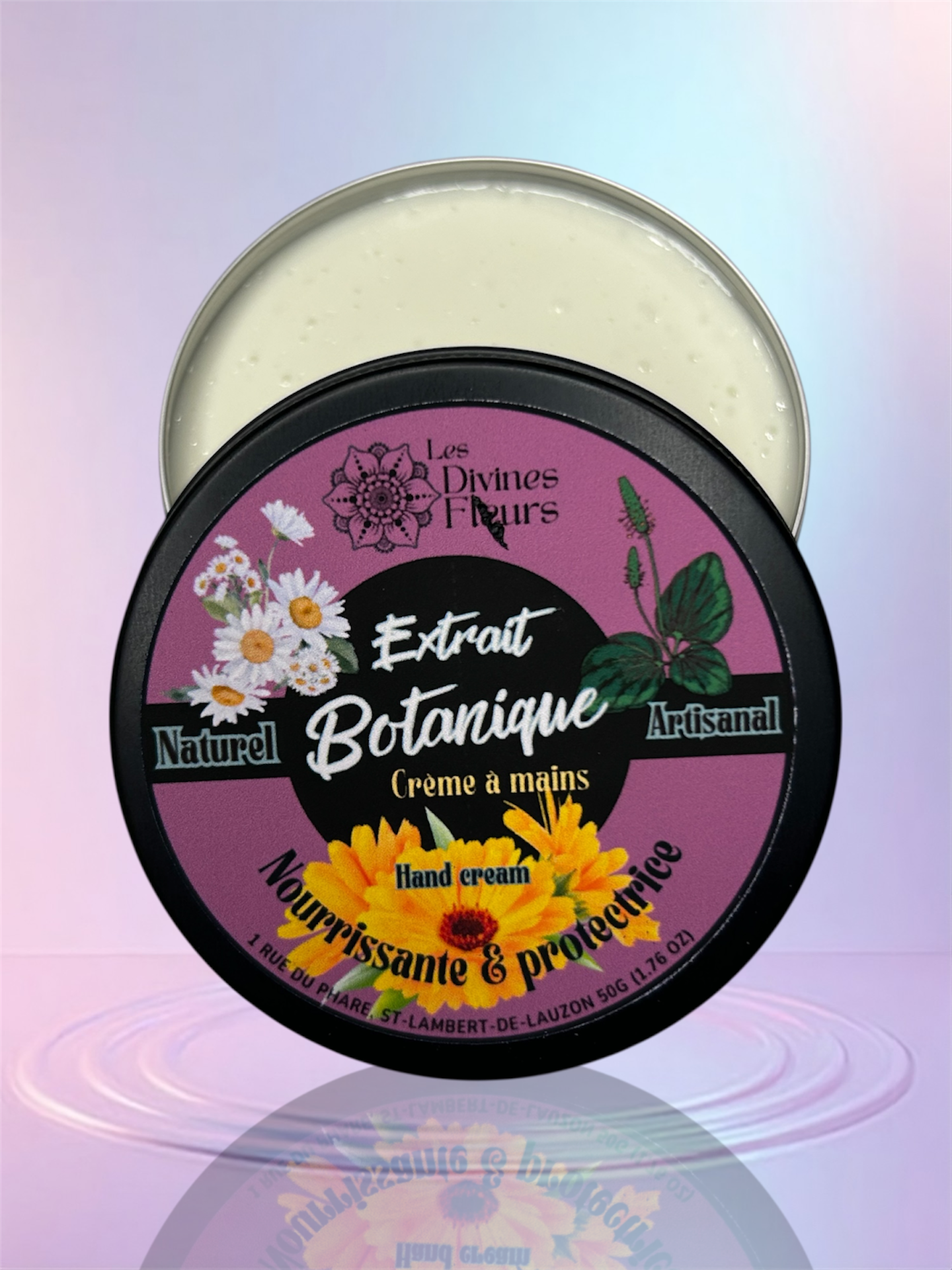 Crème à main nourrissante, protectrice, Extrait Botanique