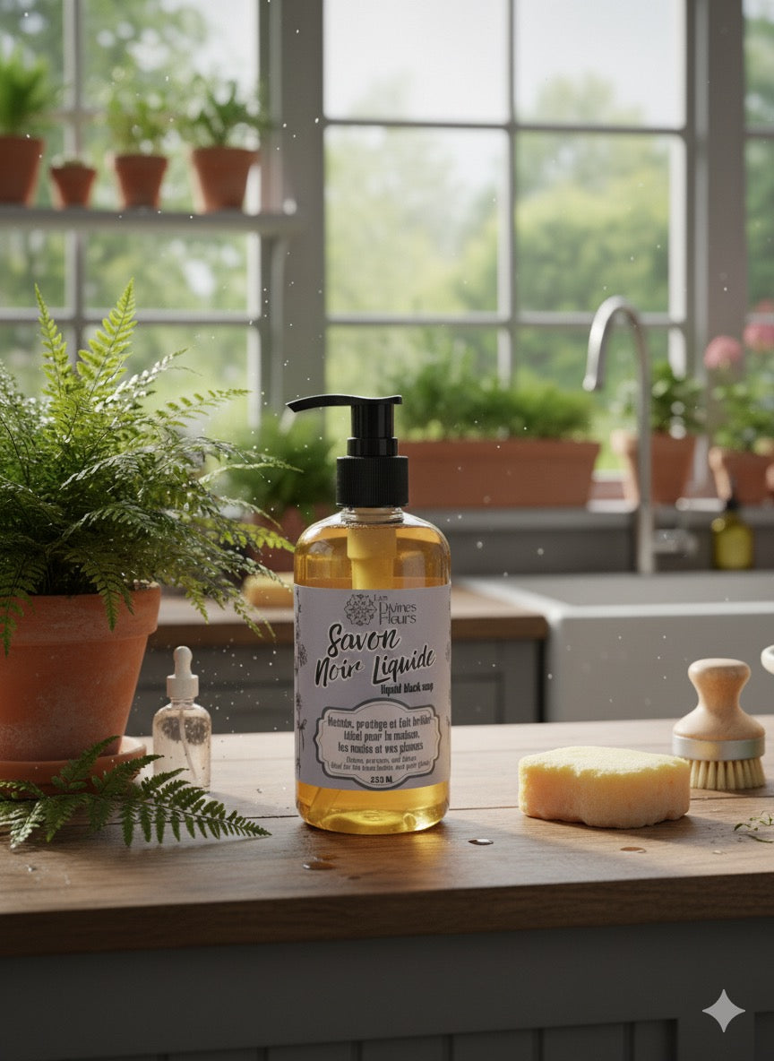Savon Noir Liquide – Huile d’Olive & Potasse