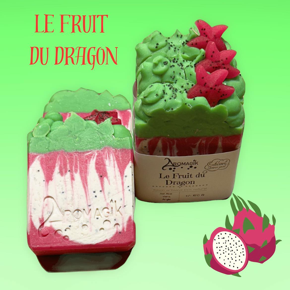 Savons artisanaux - Le fruit du dragon