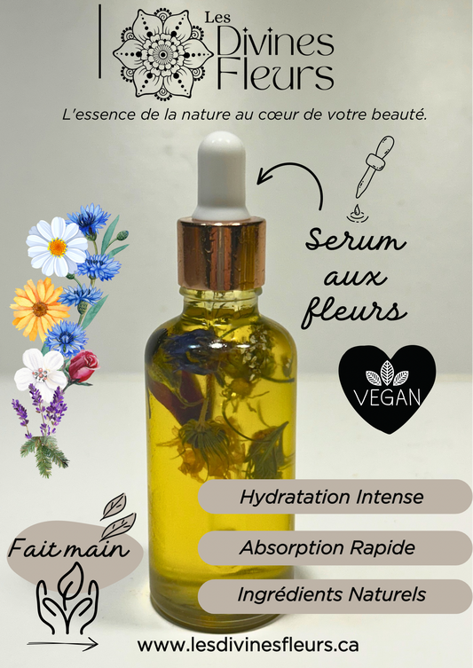 Sérum à base de fleurs